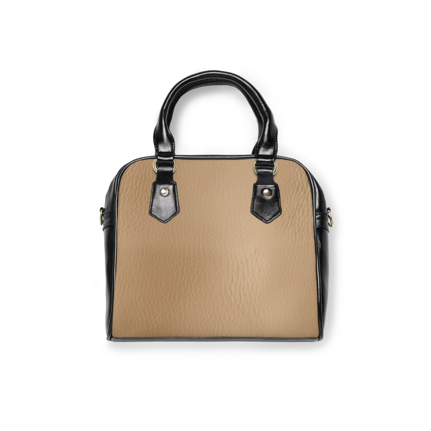 Core Collection: Tawny Reserve | Soft-Beige & Black Shoulder Bag | Warm Neutral Essential for Refined Style