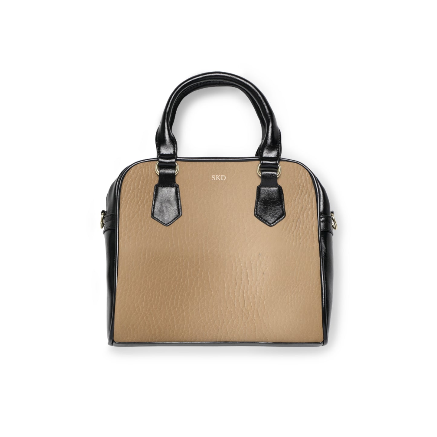 Core Collection: Tawny Reserve | Soft-Beige & Black Shoulder Bag | Warm Neutral Essential for Refined Style