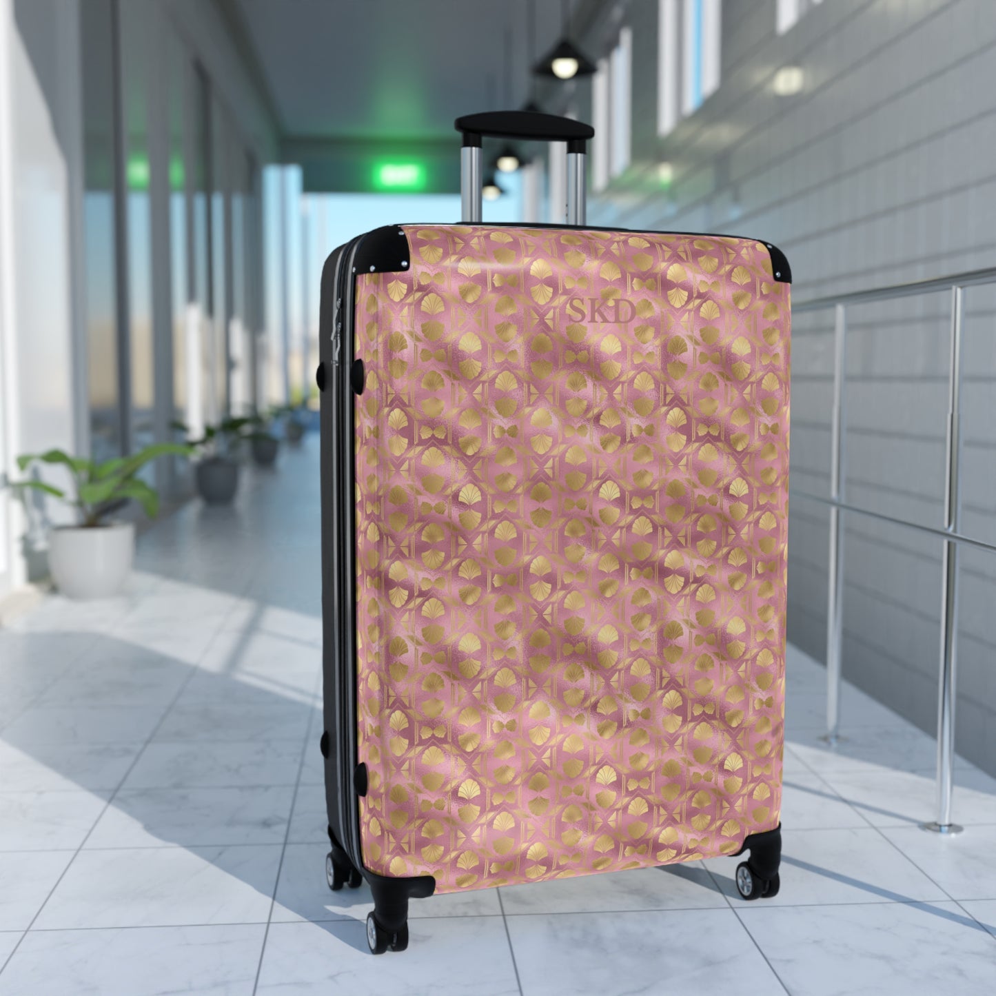Collector's Vault: Blush Horizon | Soft Pink Smooth Suitcase with Built-In Lock and Durable Protection | Romantic Pastel Beauty for Enduring Vacation Essential