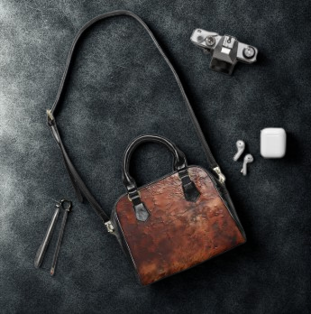 Vault Exclusive: Monarch Dynasty | Deep Earth Patina Shoulder Bag | Regal Statement for Distinctive Taste