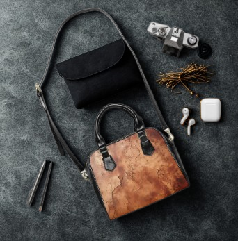 Core Collection: Heritage Luxe | Cognac Brown Faux Leather Handbag | Timeless for the Sophisticated Collector