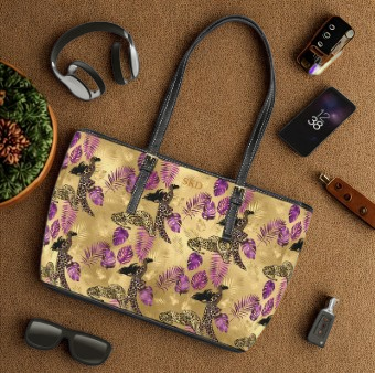 Vault Exclusive: Wild Majesty | Royal Purple and Gold Leopard Shoulder Bag | Bold Statement for Confident Fashionistas