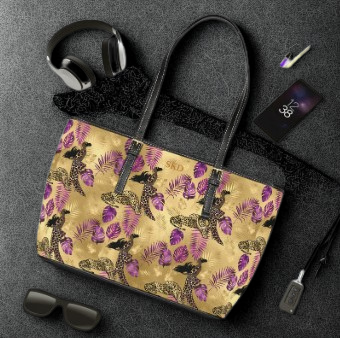 Vault Exclusive: Wild Majesty | Royal Purple and Gold Leopard Shoulder Bag | Bold Statement for Confident Fashionistas