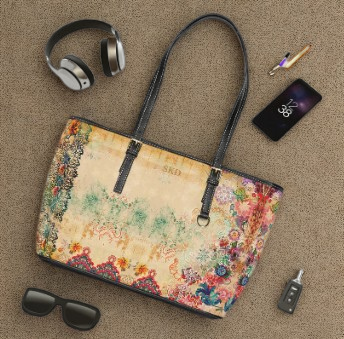 LIMITED EDITION: Timeless Tapestry | Ivory Floral Embroidered Shoulder Bag | One-of-a-Kind Luxury Wearable Art