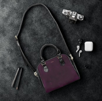 Core Collection: Nocturne Velour | Royal Purple-Toned Handbag | Deep Regal Elegance for Effortless Sophistication