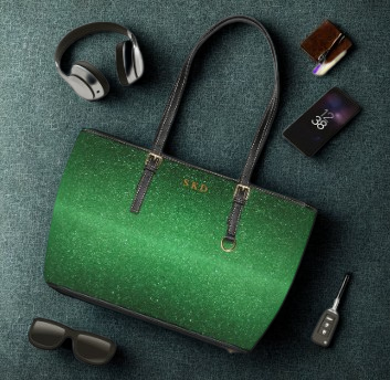 LIMITED EDITION: Emerald Enchantment | Shimmering Fairytale Shoulder Bag | Radiant Sophistication in Every Shade of Courage