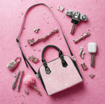 LIMITED EDITION: Stardust Enchantment | Luminous Rose Handbag | Radiant Grace From The Light Within