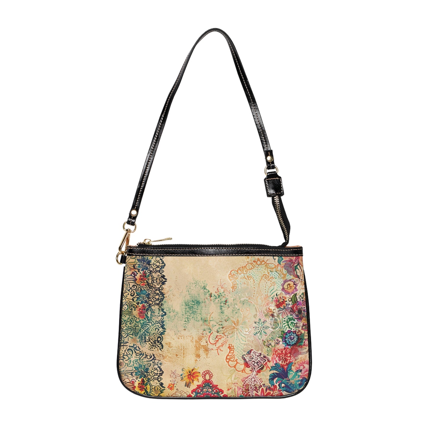 LIMITED EDITION: Timeless Tapestry | Ivory Floral Embroidered Small Shoulder Bag | Delicate Garden Luxury for Year-Round Style