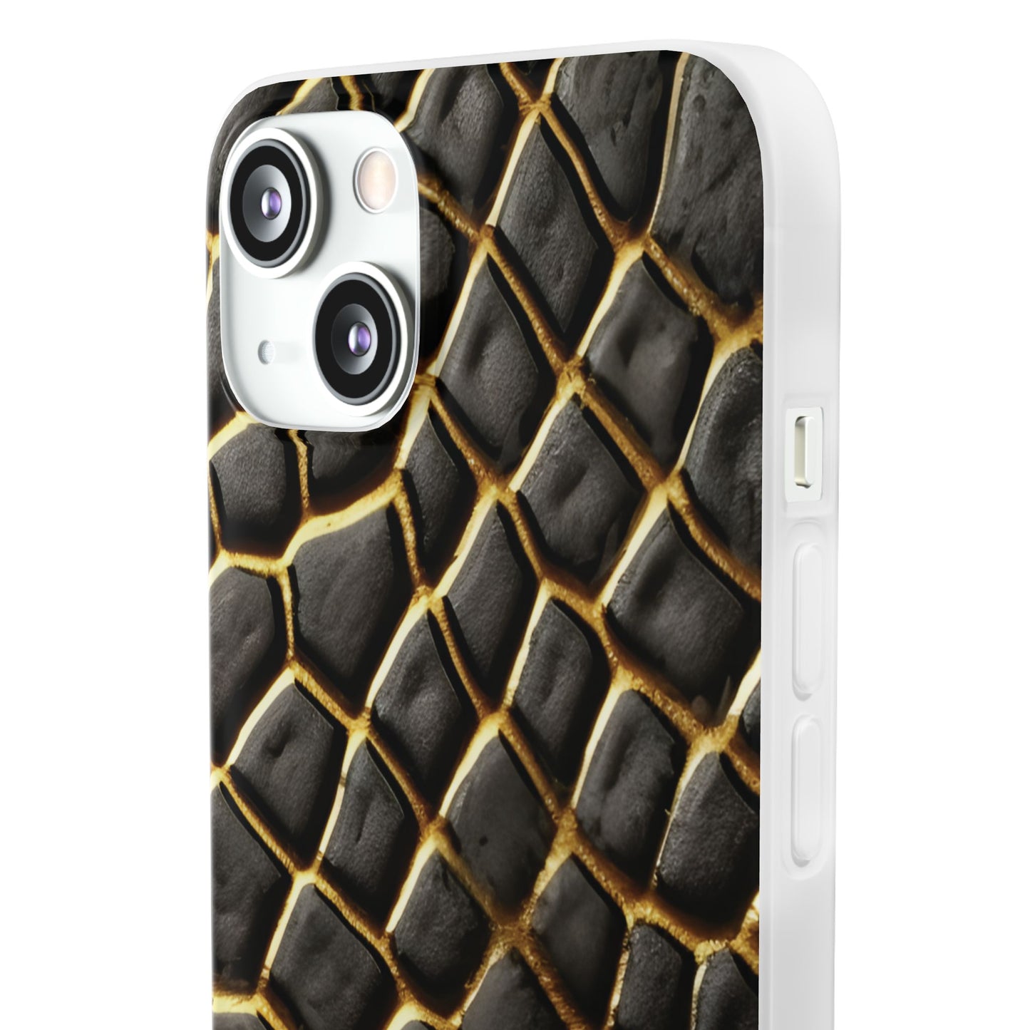 LIMITED EDITION: Obsidian Venom | Striking Black & Gold Faux Snake iPhone Case | Sleek, Sophisticated, and Protective