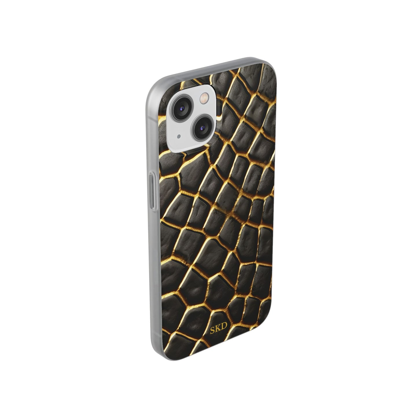 LIMITED EDITION: Obsidian Venom | Striking Black & Gold Faux Snake iPhone Case | Sleek, Sophisticated, and Protective