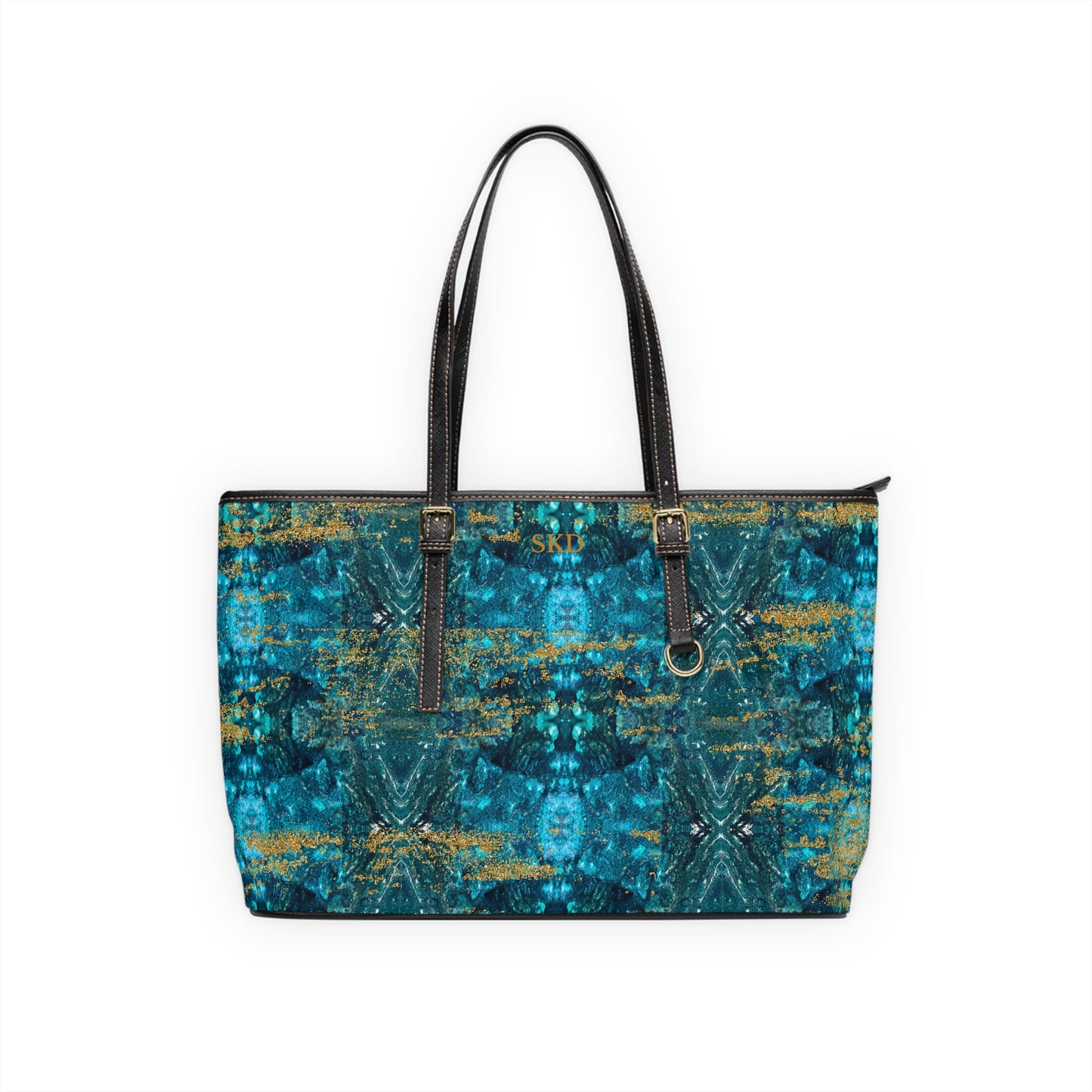 LIMITED EDITION: Celestial Reverie | Chrysocolla & Pyrite Inspired Shoulder Bag | Collector’s Vault Edition of Cleopatra’s Wise Stone”