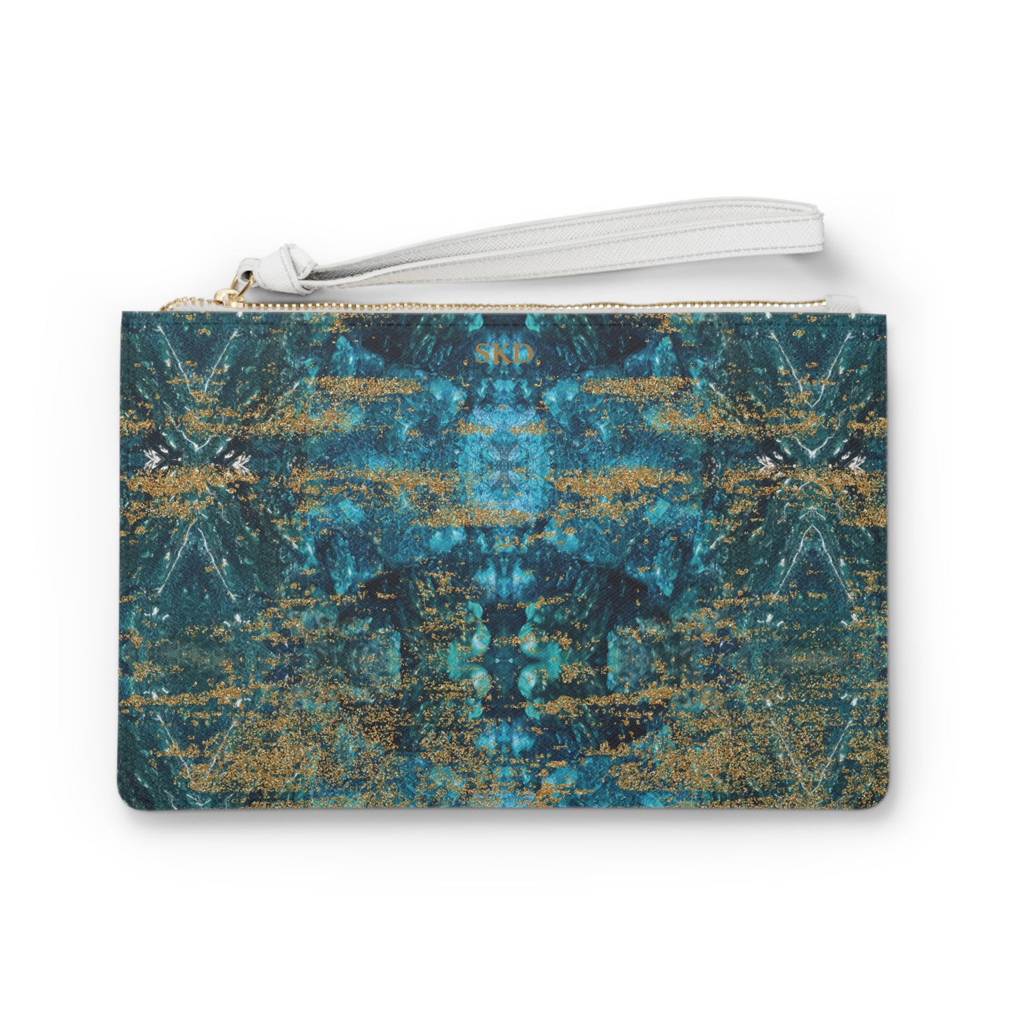 LIMITED EDITION: Celestial Reverie | Chrysocolla & Pyrite Inspired Clutch Bag | Collector’s Vault Edition of Cleopatra’s “Wise Stone”