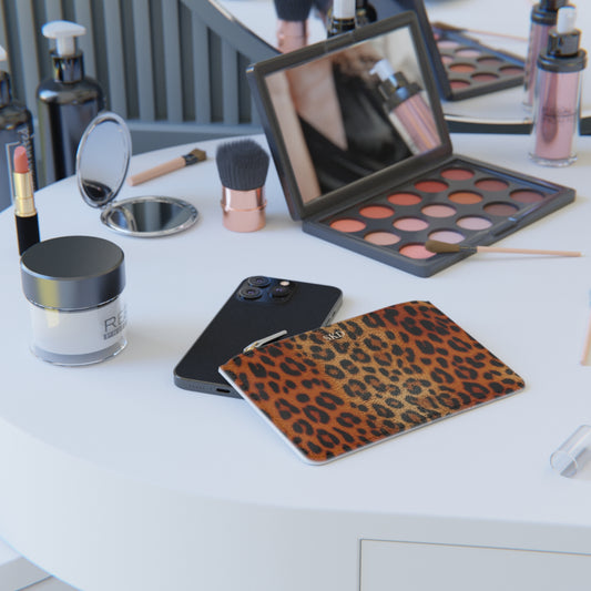 Elysian Safari | Leopard Faux Leather Mini Clutch Bag | Timeless Glamour with a Wild Edge