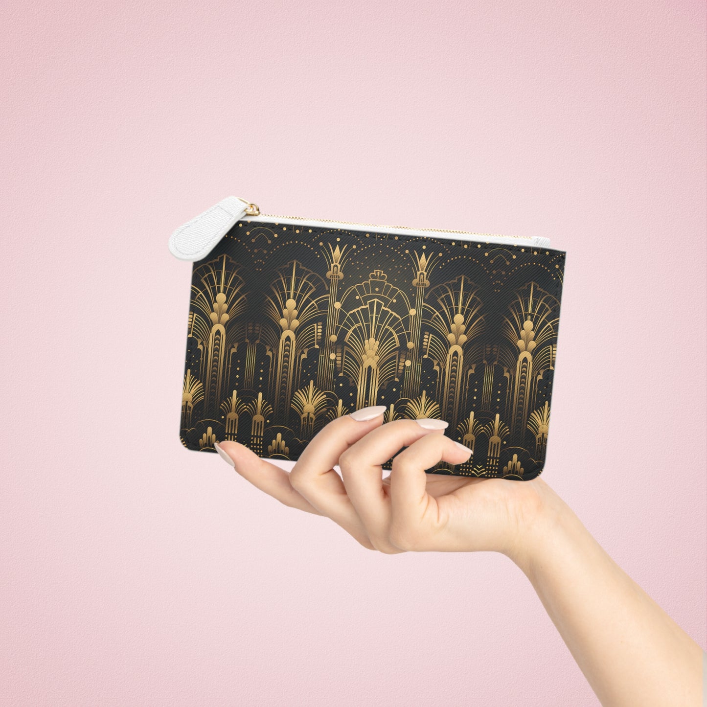LIMITED EDITION: Gatsby Opulence | Black & Gold Art Deco Mini Clutch Bag | Jazz Age Glamour for Modern Sophistication