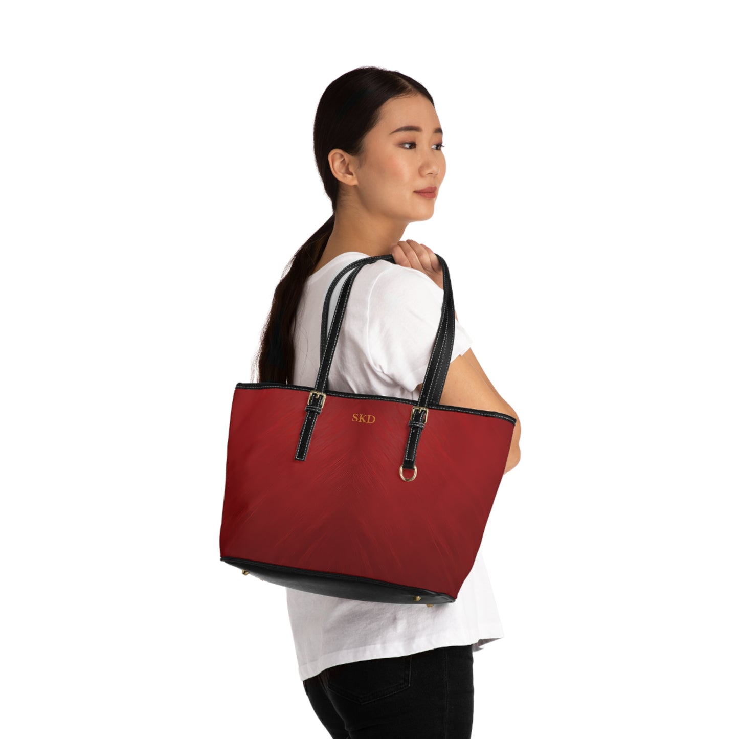 Core Collection: Crimson Reverie | Deep Alluring Red Shoulder Bag | Elegant Statement Piece for Evening Glamour