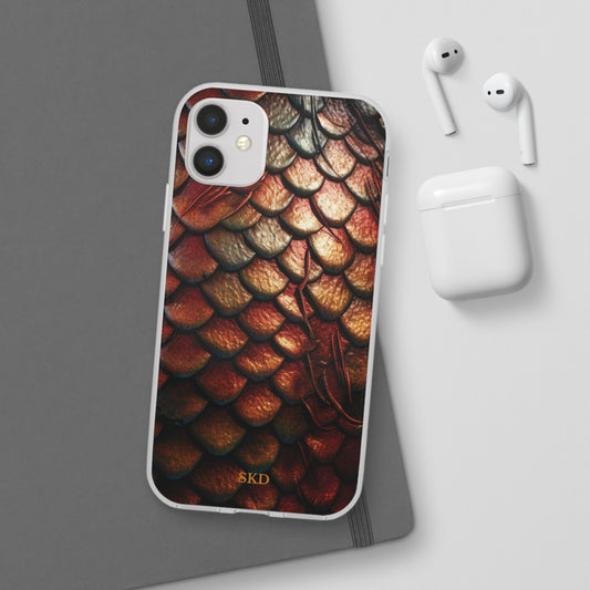 LIMITED EDITION: Enchanging Mystique |  Multi-Color Dragon Scale iPhone Case | Shock-Absorbing TPU Protective Cover, Slim & Wireless Charging Compatible, All iPhone Sizes