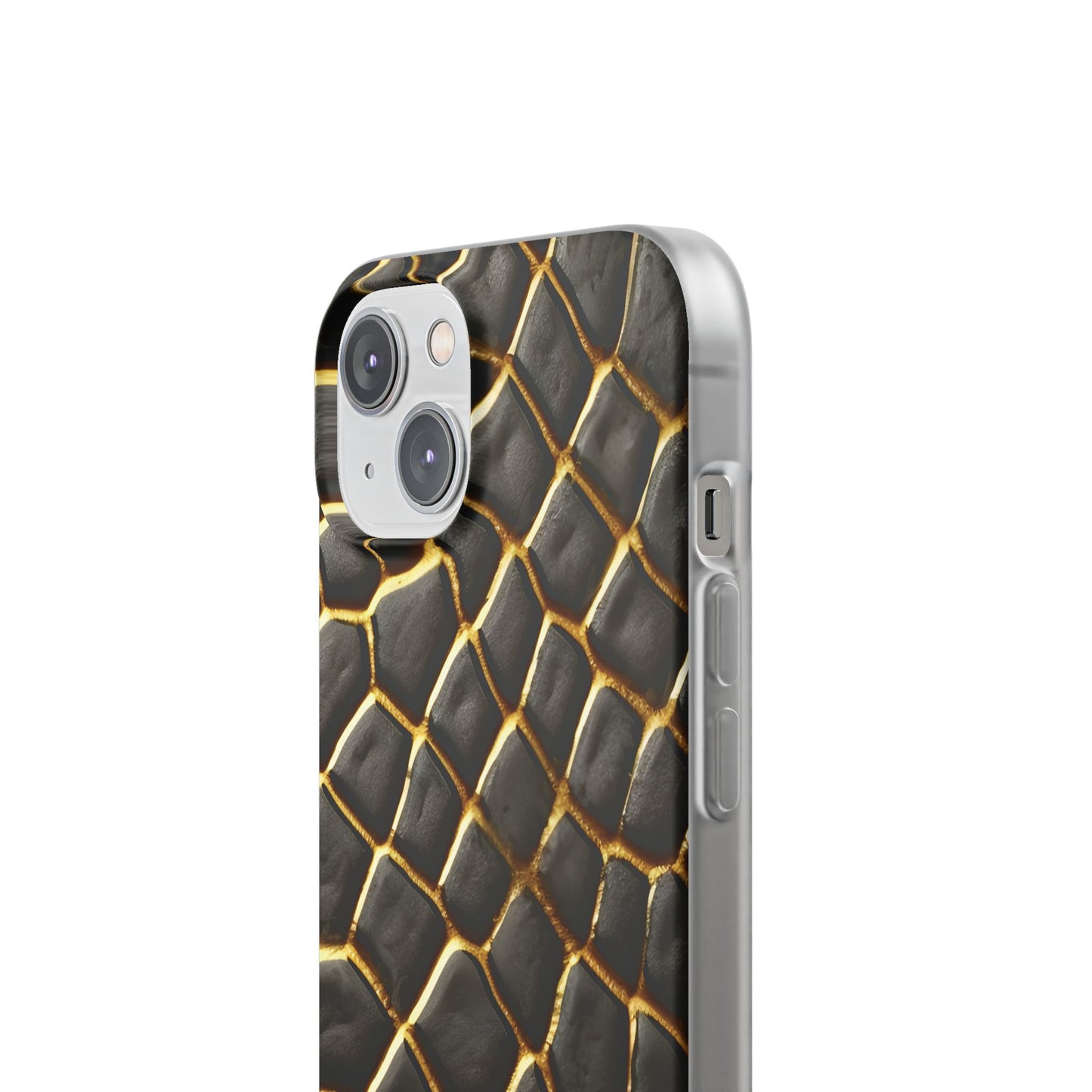 LIMITED EDITION: Obsidian Venom | Striking Black & Gold Faux Snake iPhone Case | Sleek, Sophisticated, and Protective