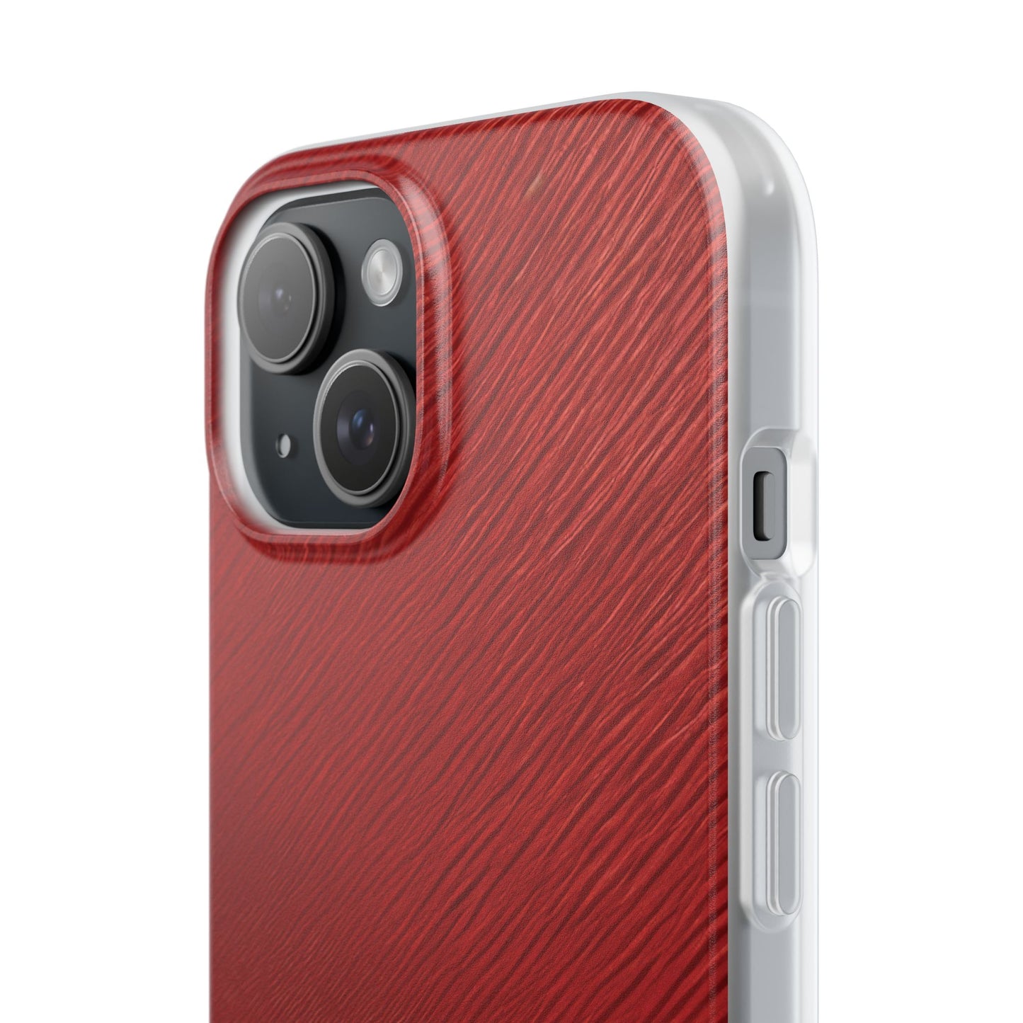 Crimson Reverie | Striking Dark Red iPhone Case | Shock-Absorbing TPU Protective Cover, Slim & Wireless Charging Compatible – Unique Tech Gift for All iPhone Sizes