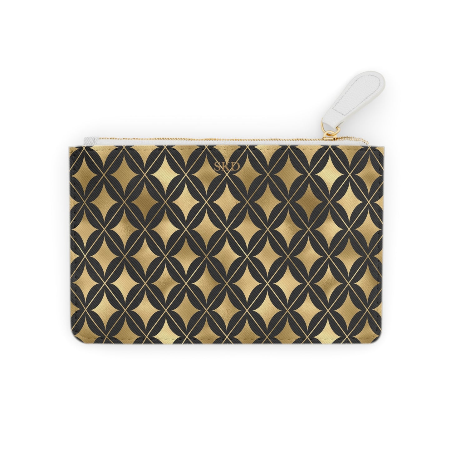 Collector's Vault: Prestige Legacy | Black & Gold Diamond Mini Clutch Bag | Luxurious and Enduring Gift for Sophisticated Ladies