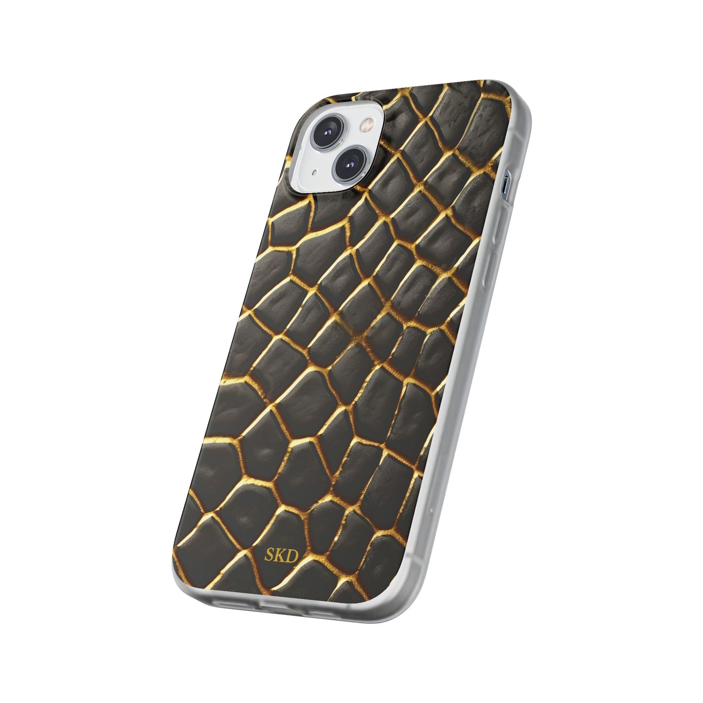 LIMITED EDITION: Obsidian Venom | Striking Black & Gold Faux Snake iPhone Case | Sleek, Sophisticated, and Protective