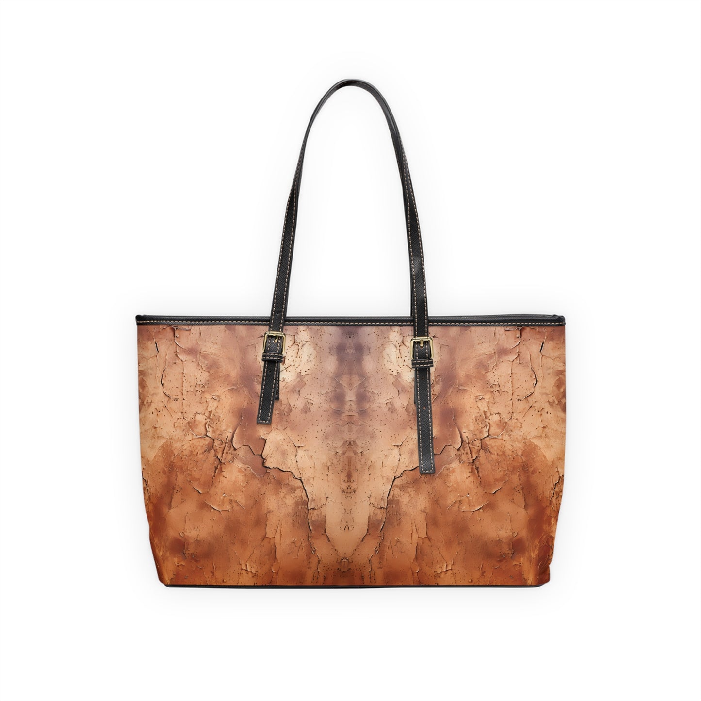 Heritage Luxe | Cognac Brown Faux Leather Shoulder Bag | Classic Sophistication with a Timeless Touch