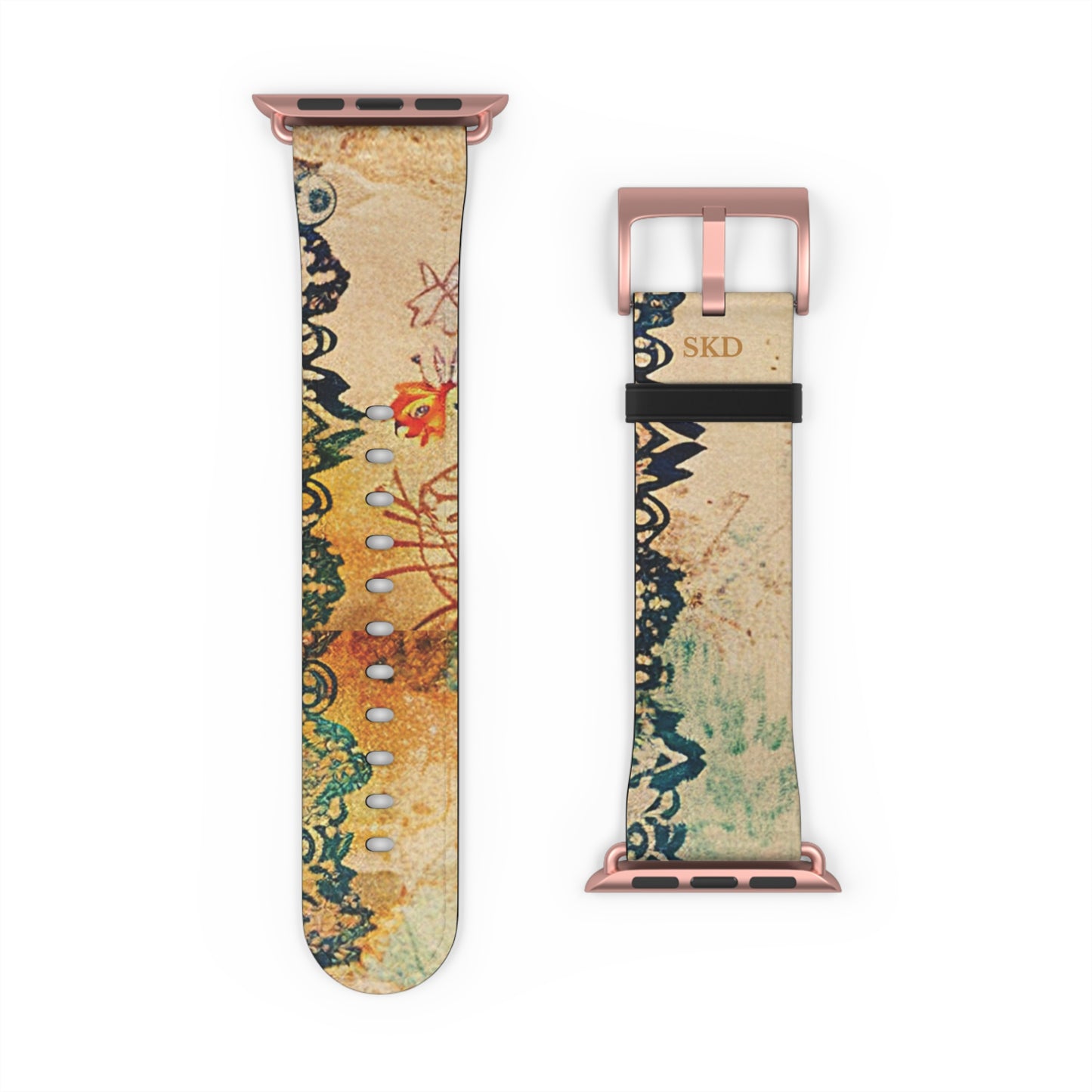 LIMITED EDITION: Timeless Tapestry | Vintage Floral Apple Watch Band (RoHS, REACH & Intertek Certified) | Stainless Steel Buckle, All Series Compatible