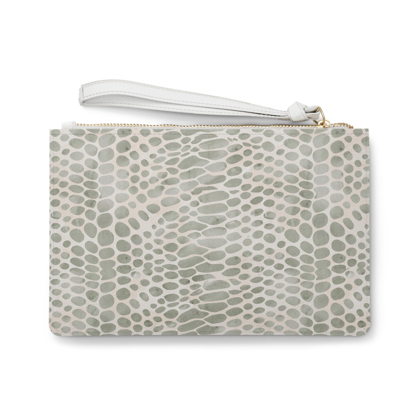 Pale Venom | Soft Taupe Faux Snake Clutch Bag | Subtle Exotic Edge for Discerning Taste