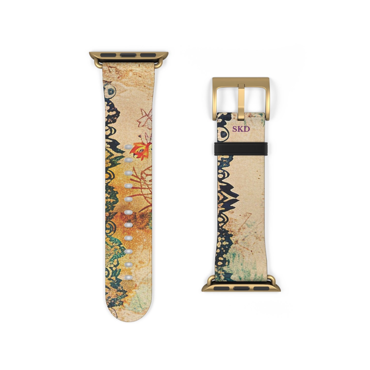 LIMITED EDITION: Timeless Tapestry | Vintage Floral Apple Watch Band (RoHS, REACH & Intertek Certified) | Stainless Steel Buckle, All Series Compatible