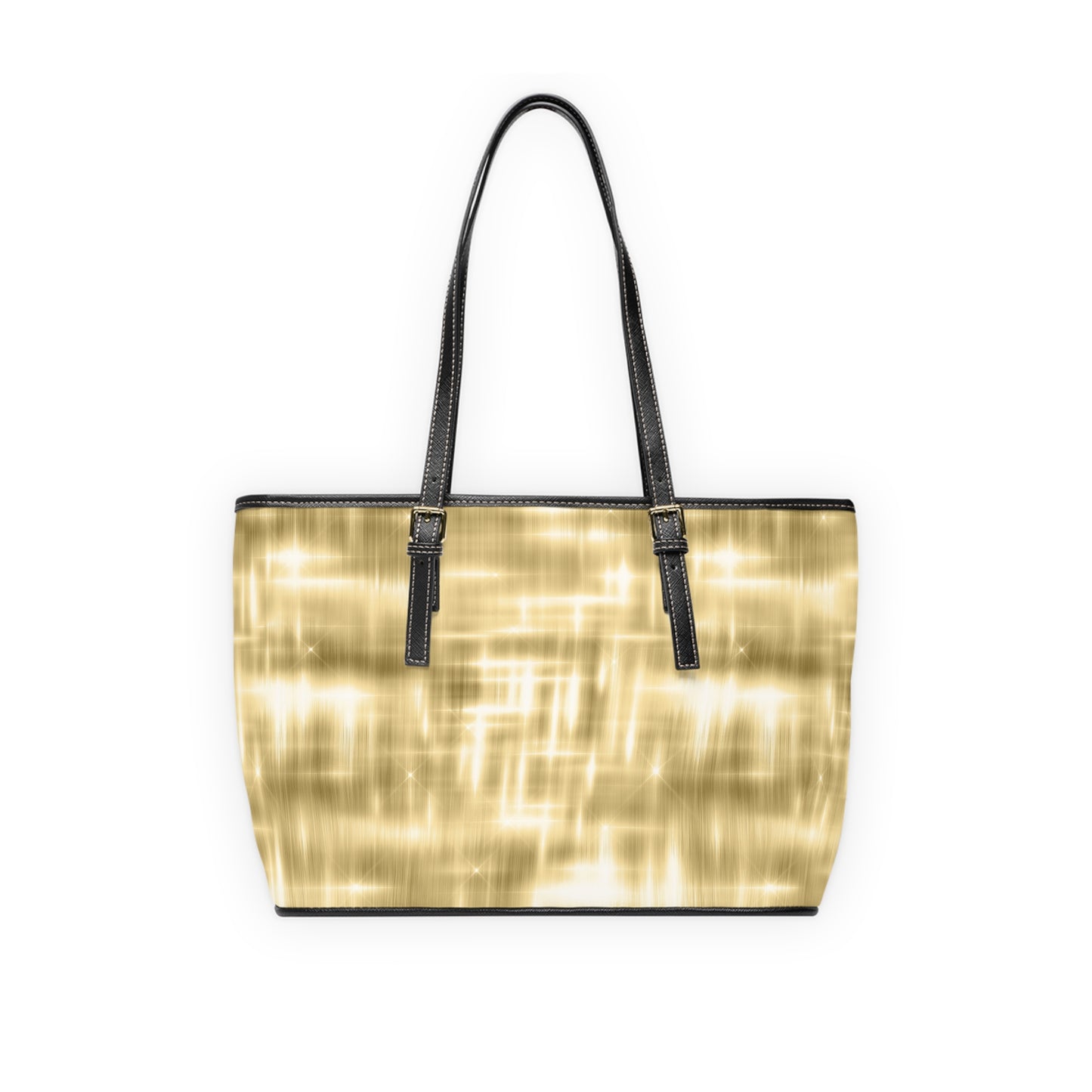 Collector's Vault: Aurum Gala | Glitter & Gold Smooth Shoulder Bag | Radiant Showpiece for Grand Occasions