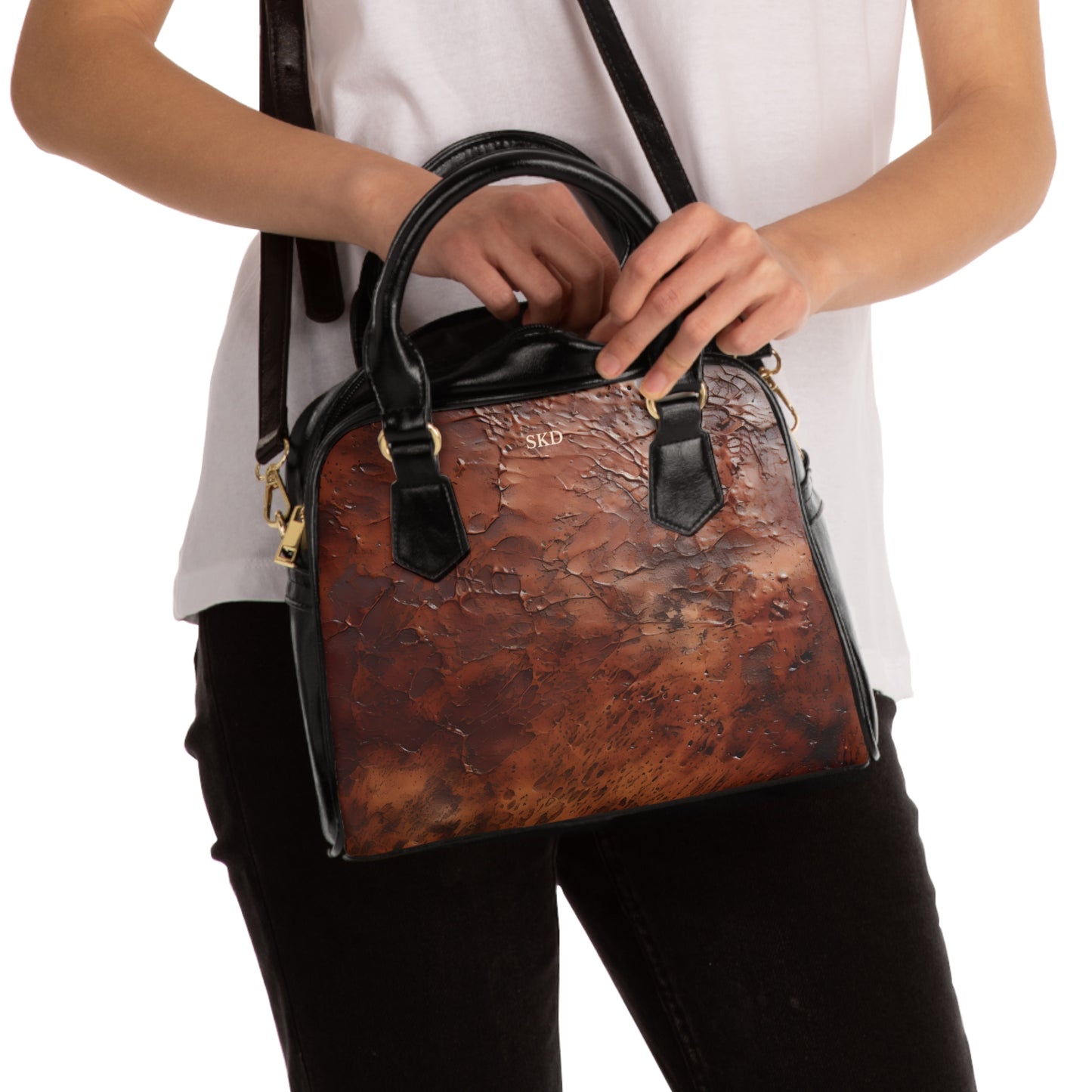 Vault Exclusive: Monarch Dynasty | Deep Earth Patina Shoulder Bag | Regal Statement for Distinctive Taste