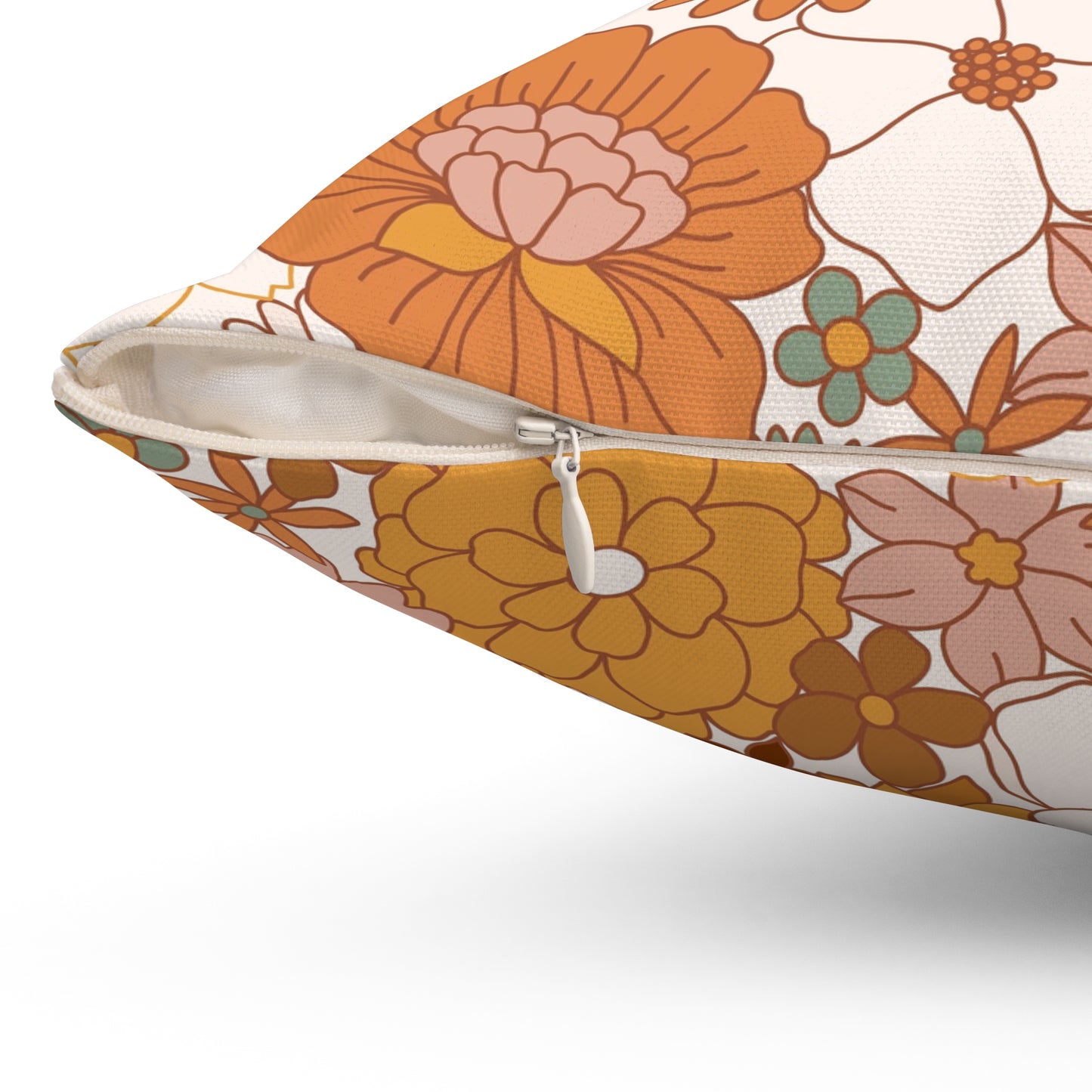 70s Style Custom Spun Polyester Square Pillow – A Retro Revival for Your Home Decor - Stylish Double-Sided Home Décor Accent for a Personalized Touch