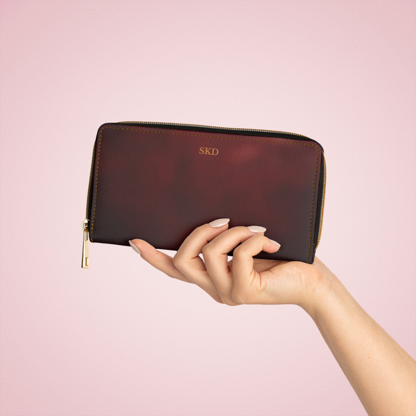 Vault Exclusive: Regal Garnet | Deep Burgundy Zipper Wallet | Elegant Statement for Refined Taste