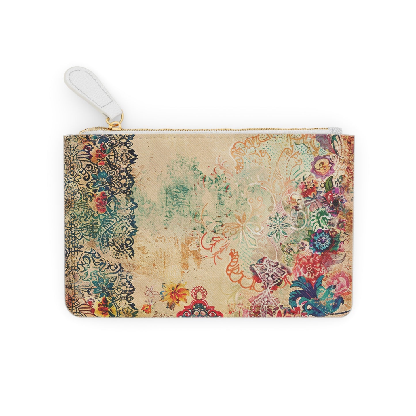LIMITED EDITION: Timeless Tapestry | Ivory Floral Embroidered Mini Clutch Bag | Delicate Garden Luxury for Year-Round Style