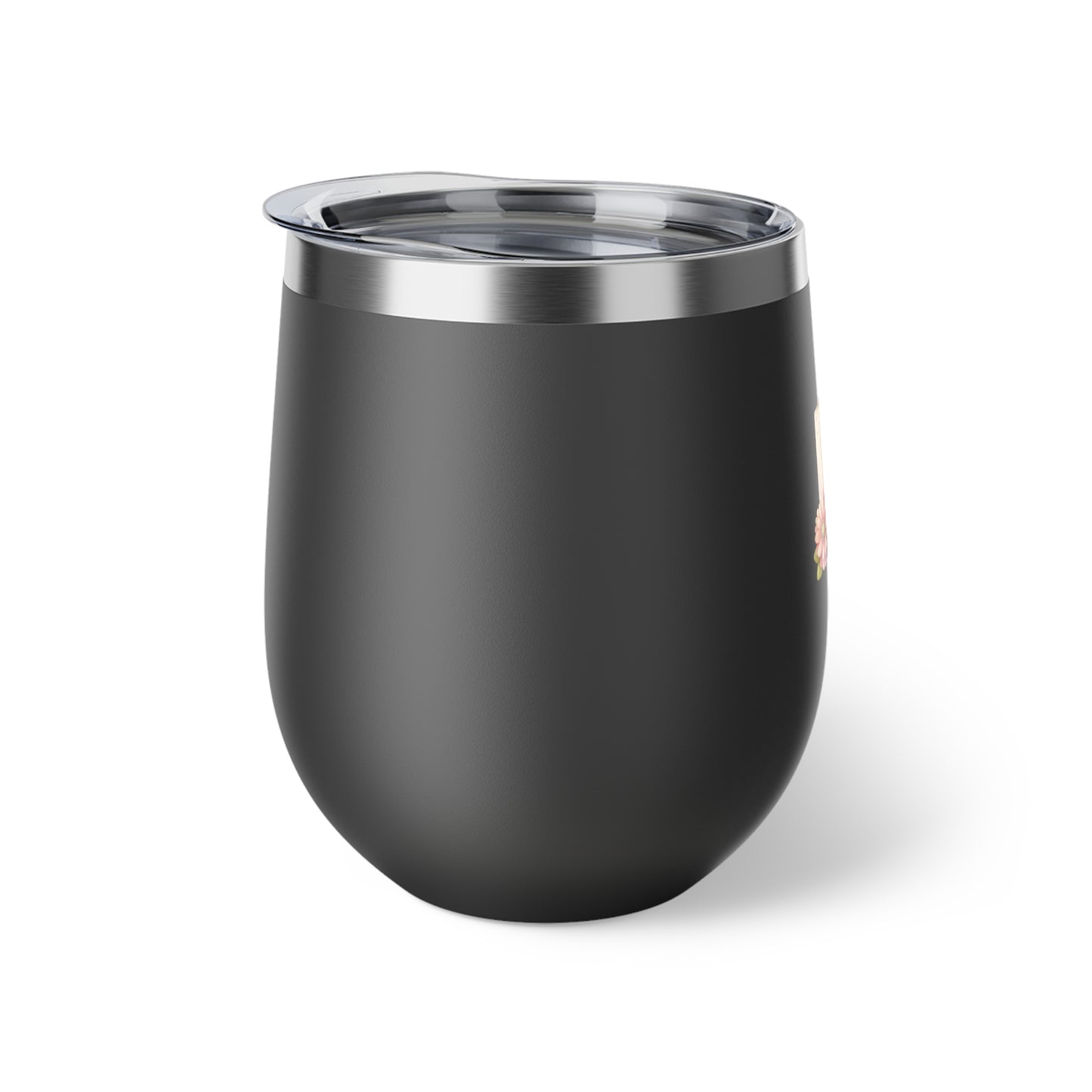 Letter B - Personalized Whimsical Butterfly Copper Vacuum Insulated Cup, 12 oz – Perfect for Weddings