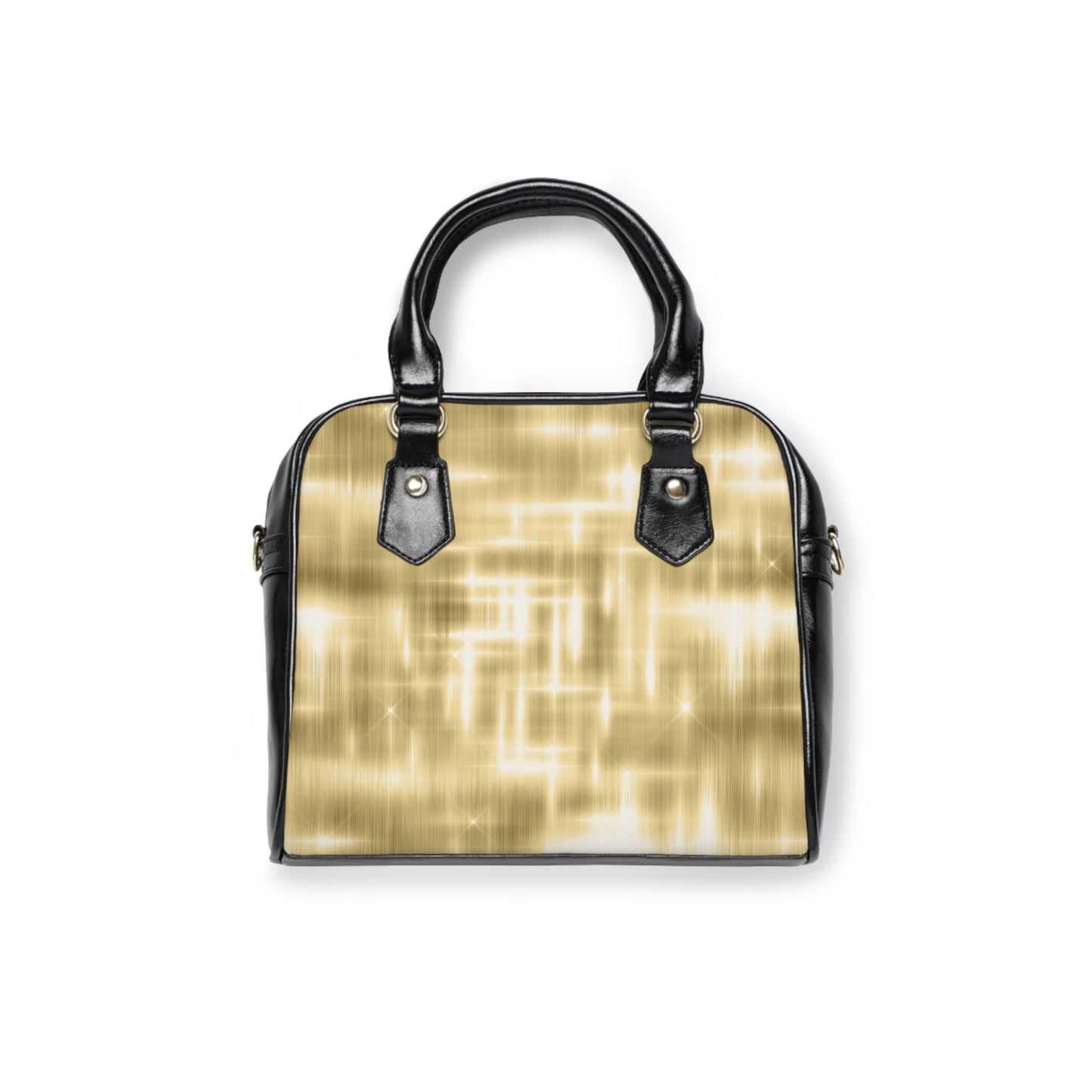 Vault Exclusive: Aurum Gala | Glitter & Gold Smooth Handbag | Radiant Showpiece for The Discerning Collector