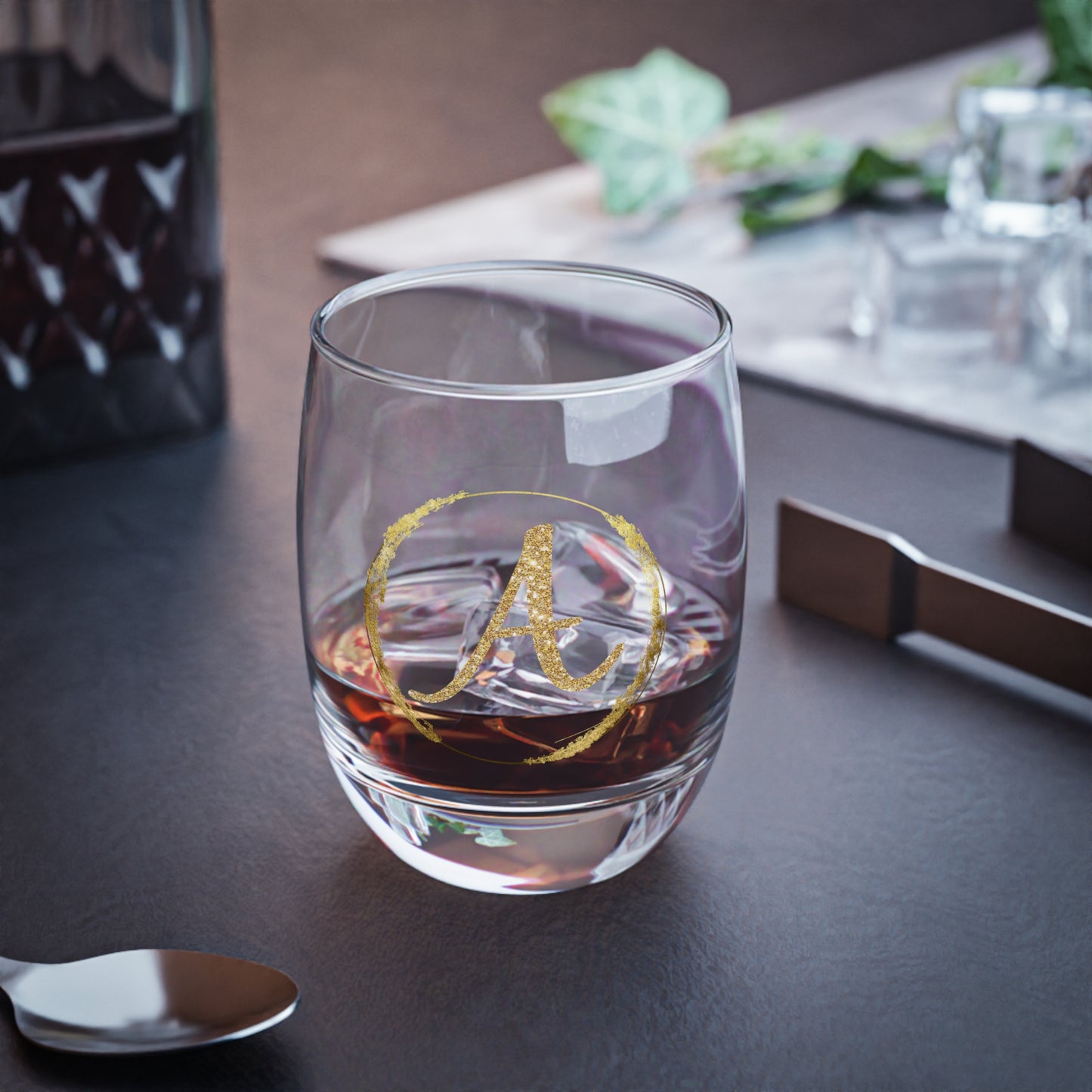 Letter A | Custom 6oz Whiskey Glass – Perfect Personalized Gift, Bar Essential, or Event Prop