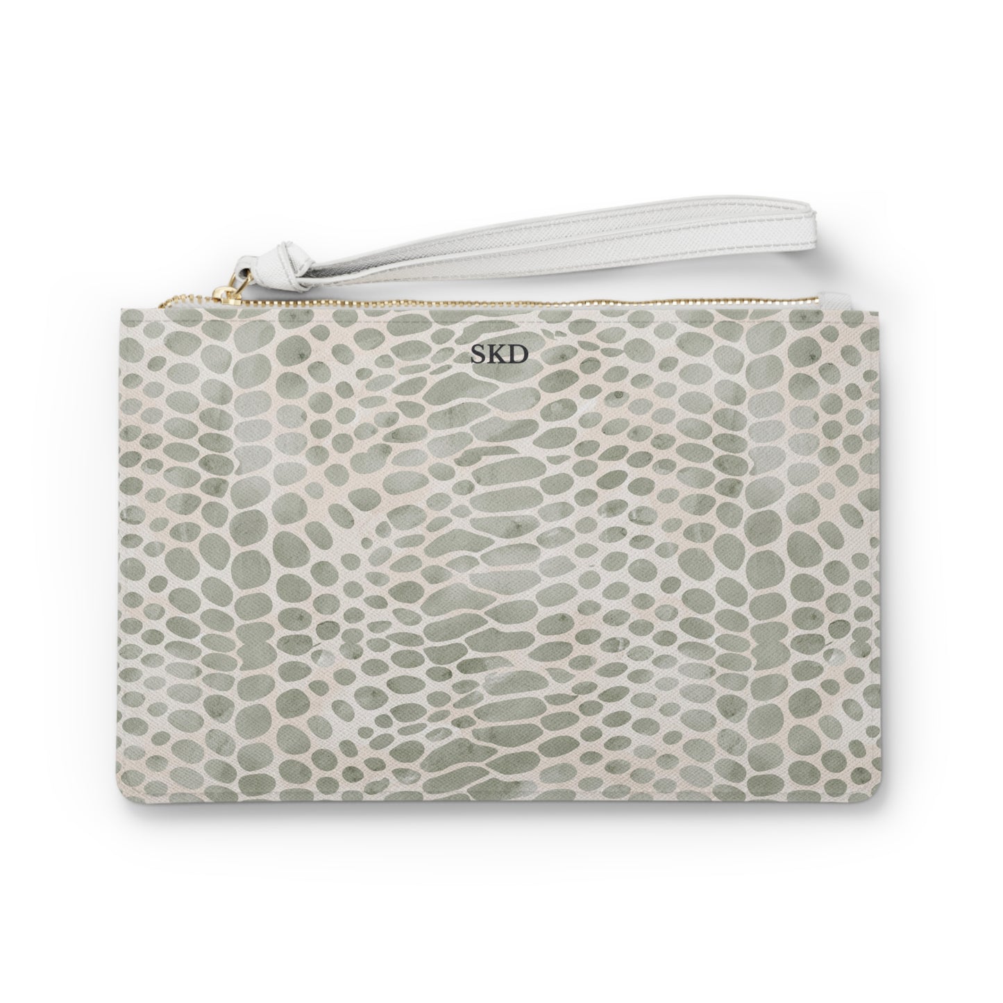 Pale Venom | Soft Taupe Faux Snake Clutch Bag | Subtle Exotic Edge for Discerning Taste