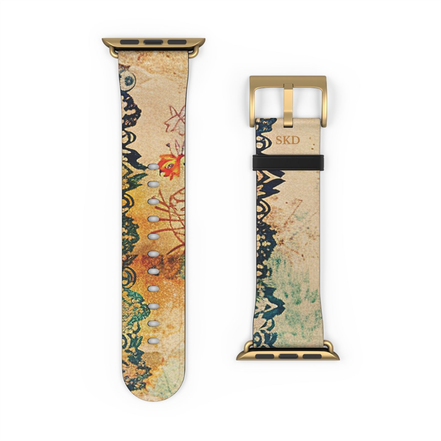 LIMITED EDITION: Timeless Tapestry | Vintage Floral Apple Watch Band (RoHS, REACH & Intertek Certified) | Stainless Steel Buckle, All Series Compatible