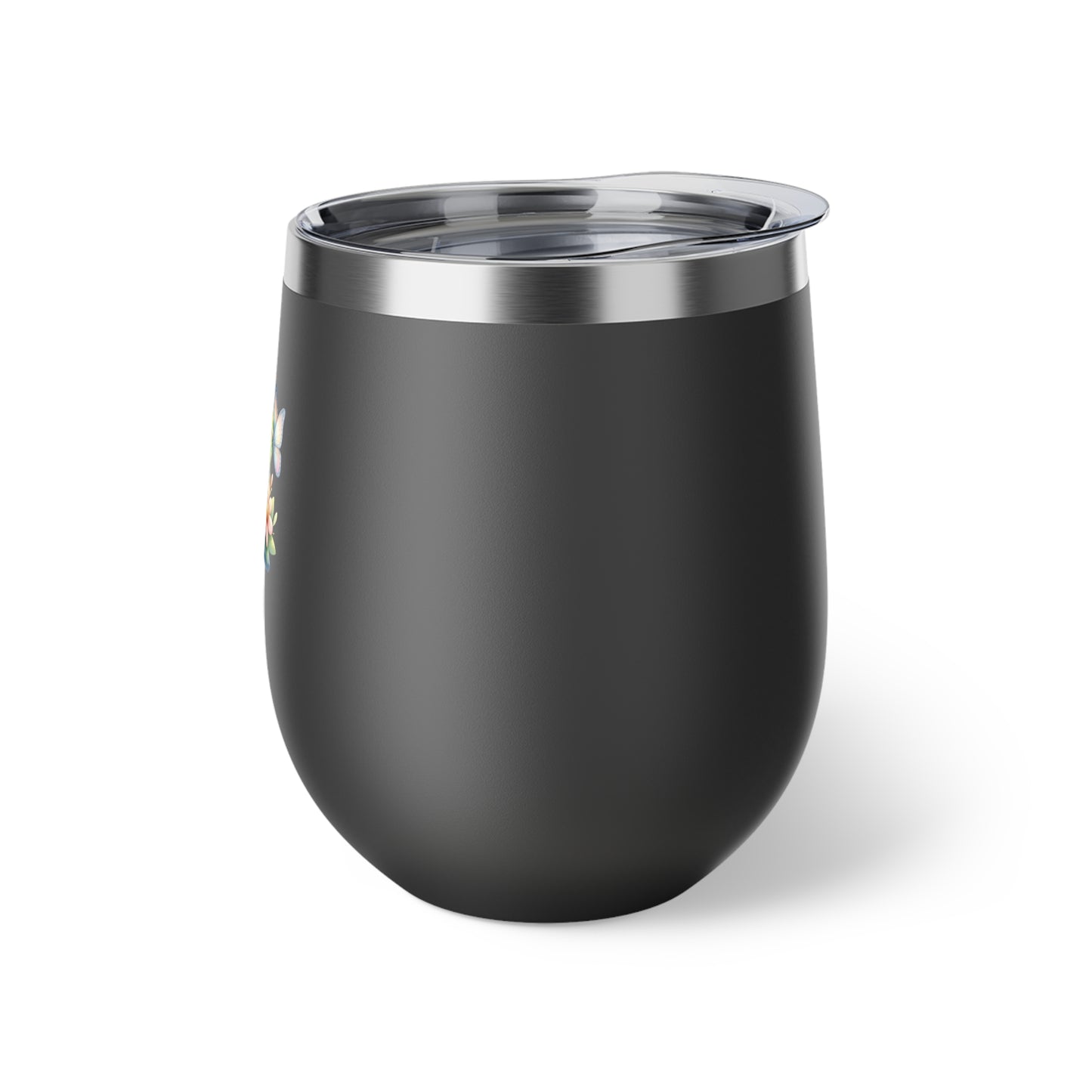 Letter X - Personalized Whimsical Butterfly Copper Vacuum Insulated Cup, 12 oz – Perfect for Weddings