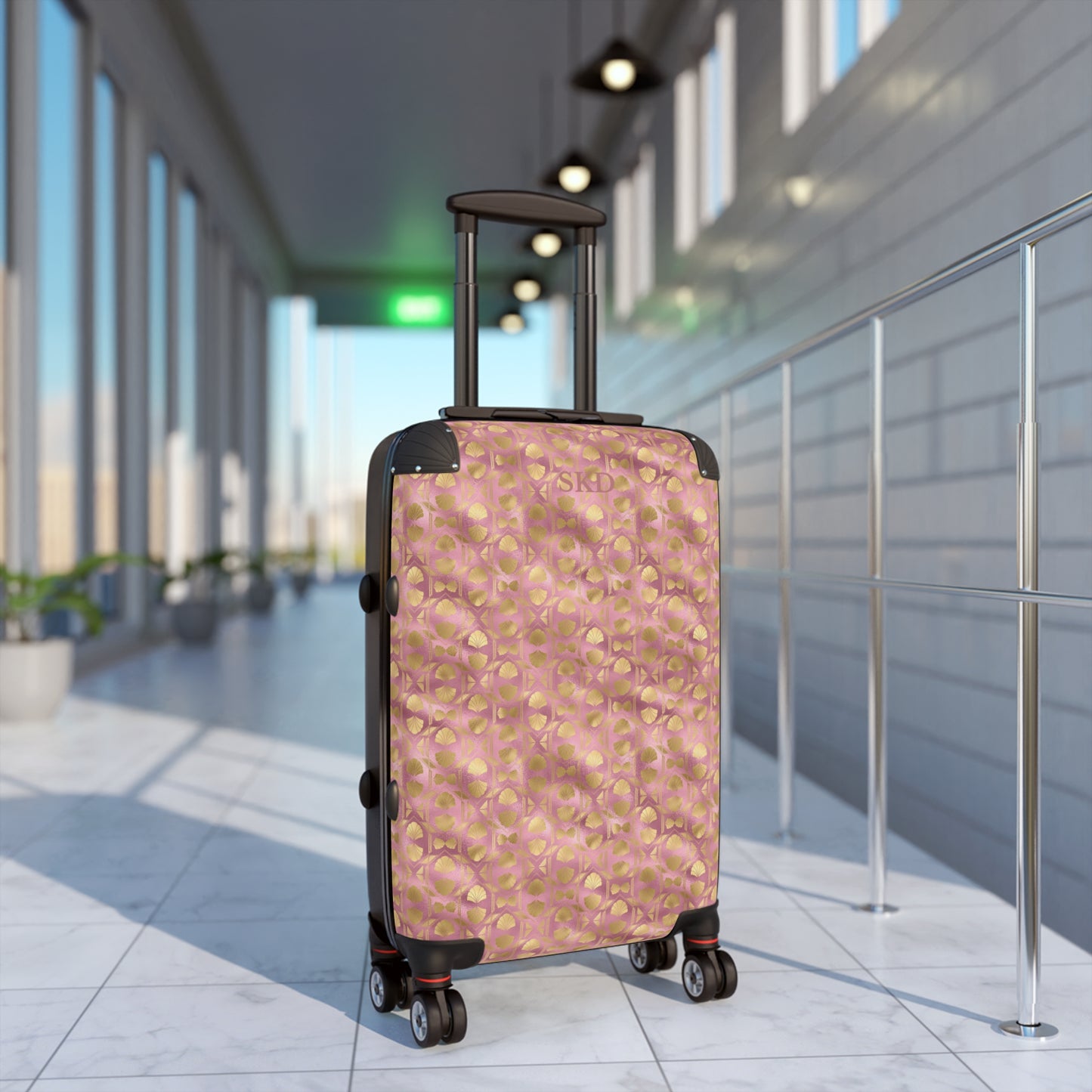 Collector's Vault: Blush Horizon | Soft Pink Smooth Suitcase with Built-In Lock and Durable Protection | Romantic Pastel Beauty for Enduring Vacation Essential