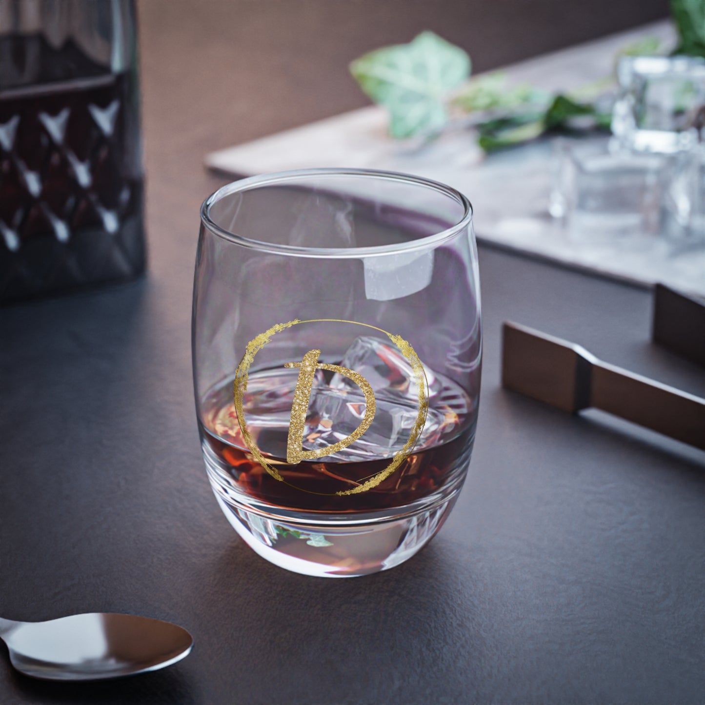 Letter D | Custom 6oz Whiskey Glass – Perfect Personalized Gift, Bar Essential, or Event Prop