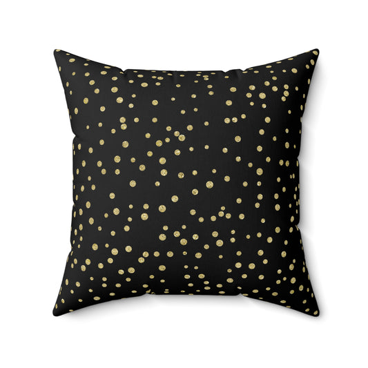 Dark Starry Night Custom Spun Polyester Square Pillow – Stylish Double-Sided Home Décor Accent for a Personalized Touch - Vintage Pearl Opposite
