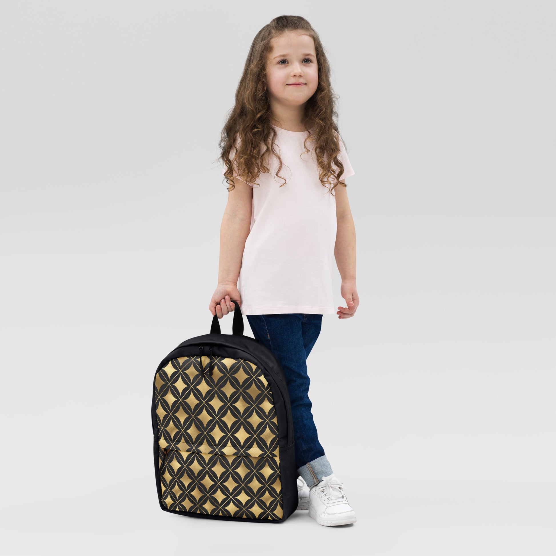 Luxury Black and Gold Pattern Backpack – Stylish, Durable, and Water - Resistant - Signature Keepsake Designs