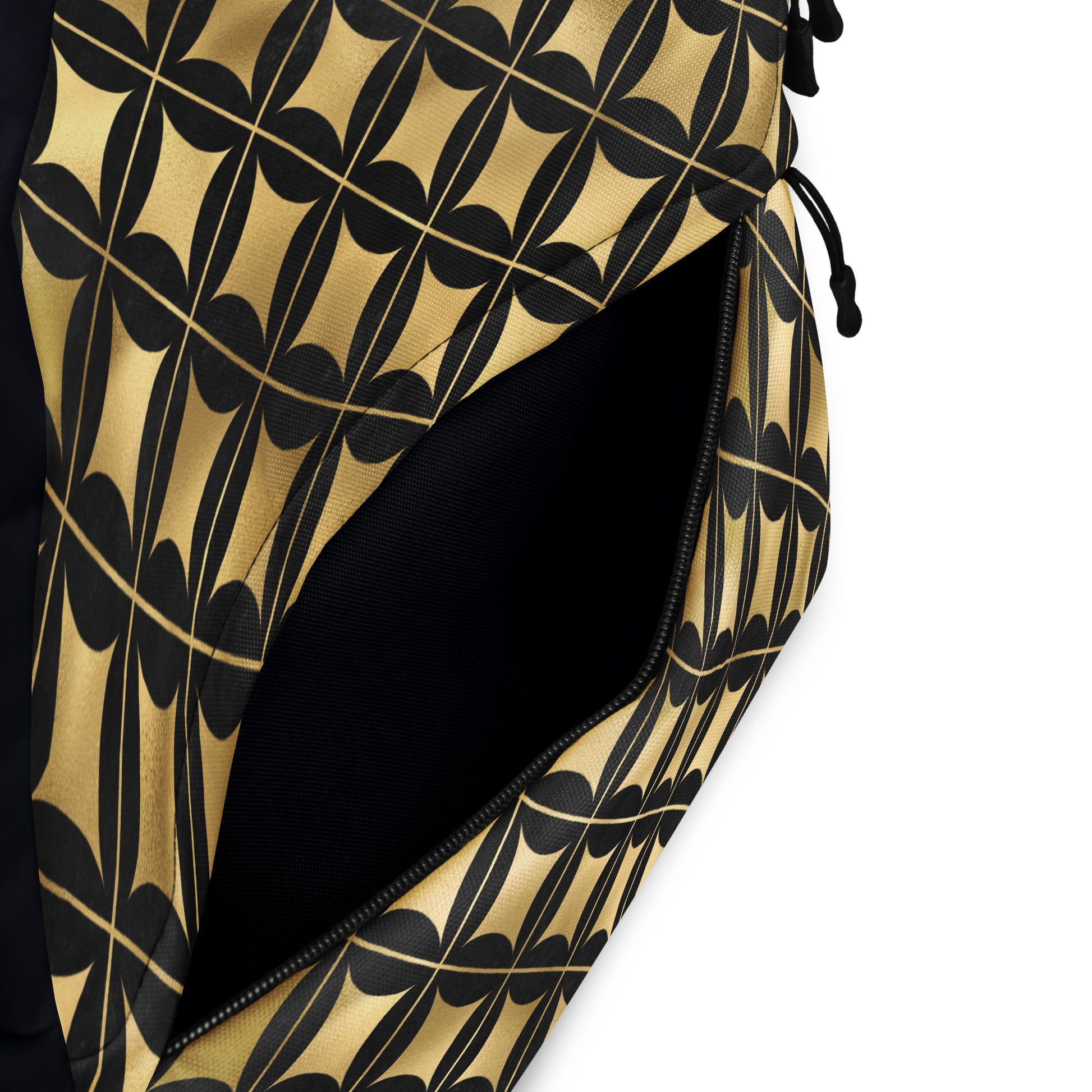 Luxury Black and Gold Pattern Backpack – Stylish, Durable, and Water - Resistant - Signature Keepsake Designs