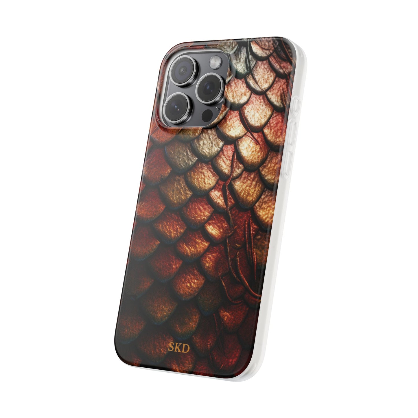 LIMITED EDITION: Enchanging Mystique |  Multi-Color Dragon Scale iPhone Case | Shock-Absorbing TPU Protective Cover, Slim & Wireless Charging Compatible, All iPhone Sizes