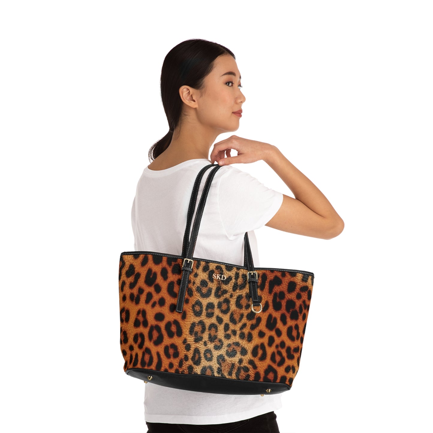 Elysian Safari | Leopard Faux Leather Shoulder Bag | Timeless Glamour with a Wild Edge