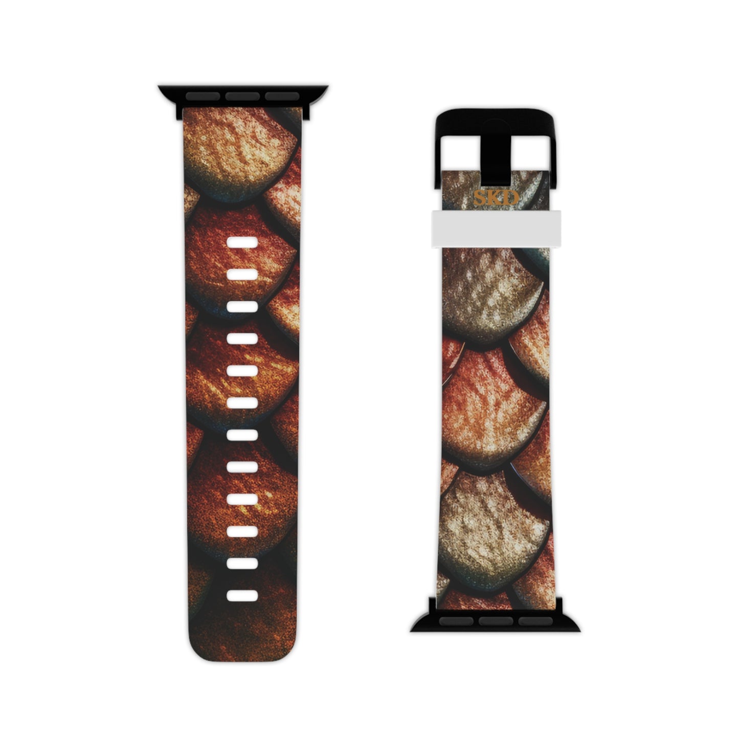 LIMITED EDITION: Enchanting Mystique | Digital Couture Multi-Color Dragon Scale Apple Watch Band (Iridescent Version) | Adjustable Strap, Sweat-Resistant & Compatible with All Series