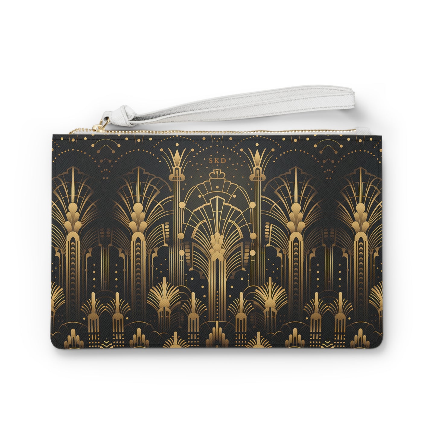 LIMITED EDITION: Gatsby Opulence | Black & Gold Art Deco Clutch Bag | Jazz Age Glamour for Modern Sophistication
