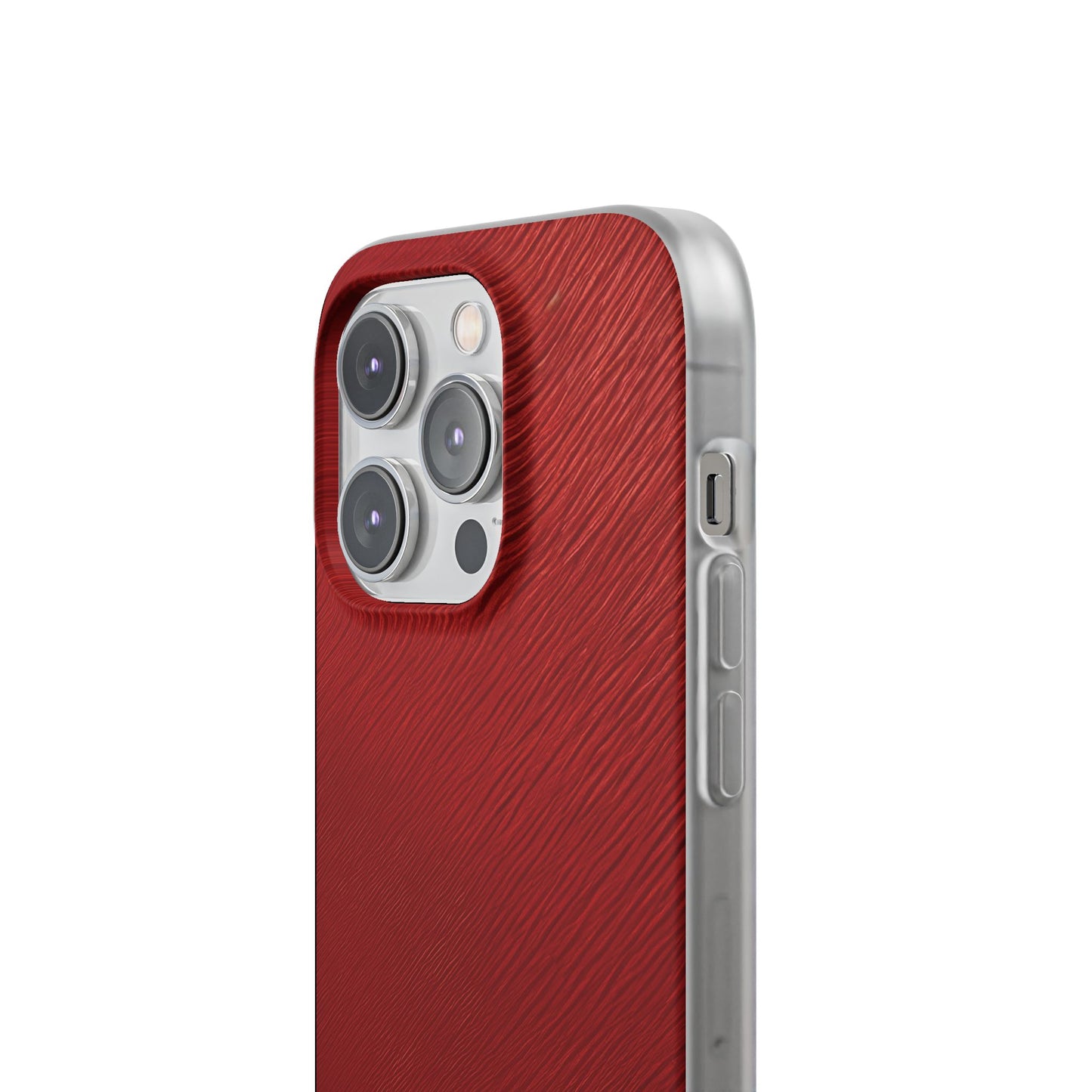Crimson Reverie | Striking Dark Red iPhone Case | Shock-Absorbing TPU Protective Cover, Slim & Wireless Charging Compatible – Unique Tech Gift for All iPhone Sizes