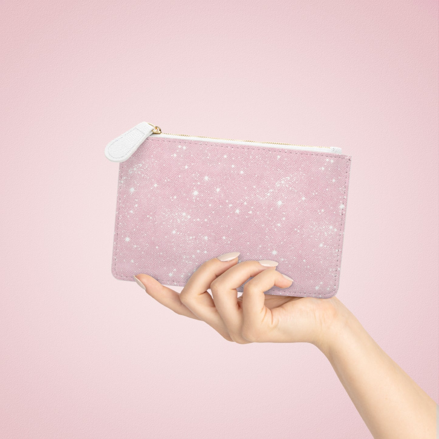 LIMITED EDITION: Stardust Enchantment | Luminous Rose Mini Clutch Bag | Radiant Grace From The Light Within